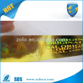 3D Hologram anti counterfeiting sticker , laser security label sticker custom